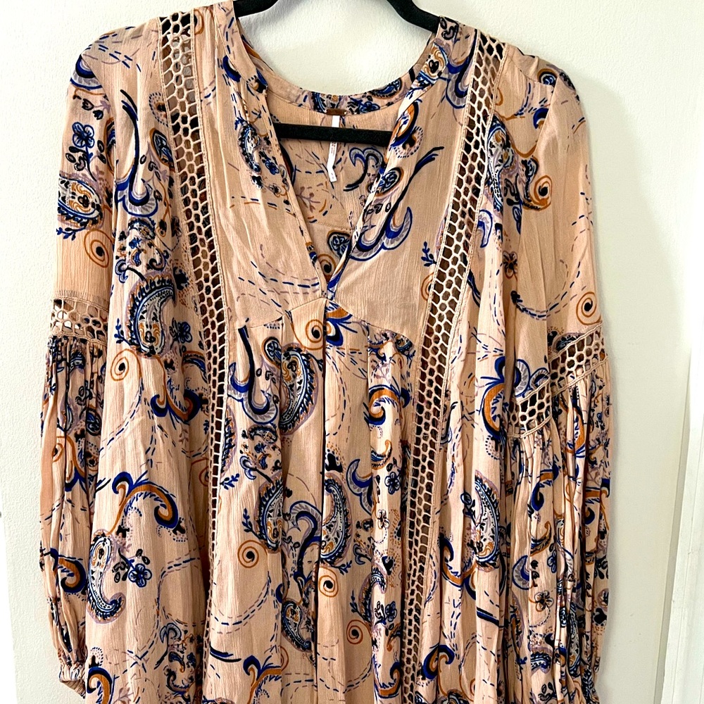 Free People Just the Two of Us Floral Tunic